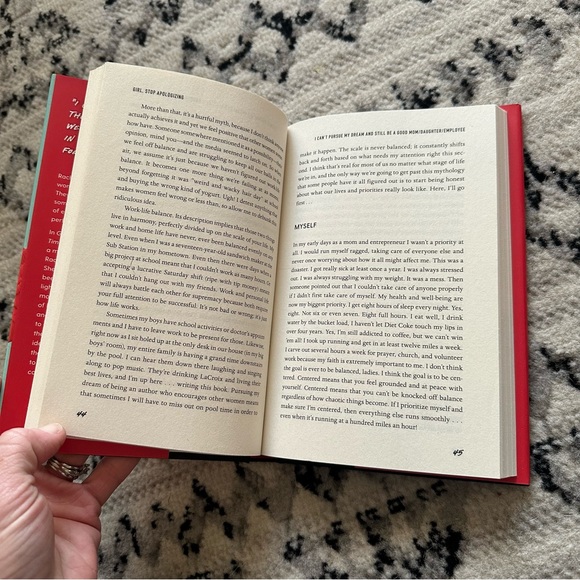Girl, Stop Apologizing by Rachel Hollis Self Help Book EUC Achieving Goals Women - Picture 6 of 7